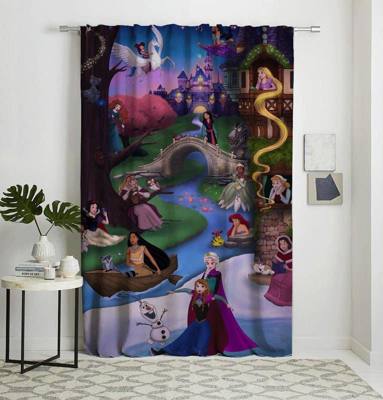 Velvet Curtain, 145×270 cm - Multicolor