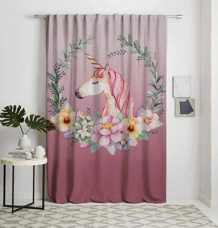 Velvet Curtain, 145×270 cm - Multicolor