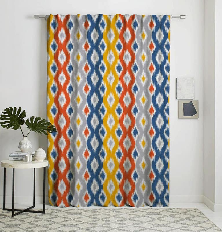 Velvet Curtain, 145×270 cm - Multicolor