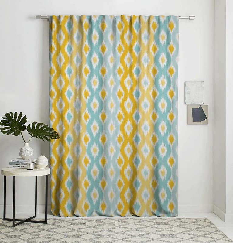 Velvet Curtain, 145×270 cm - Multicolor