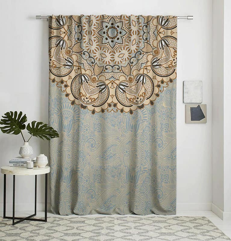 Velvet Curtain, 145×270 cm - Multicolor