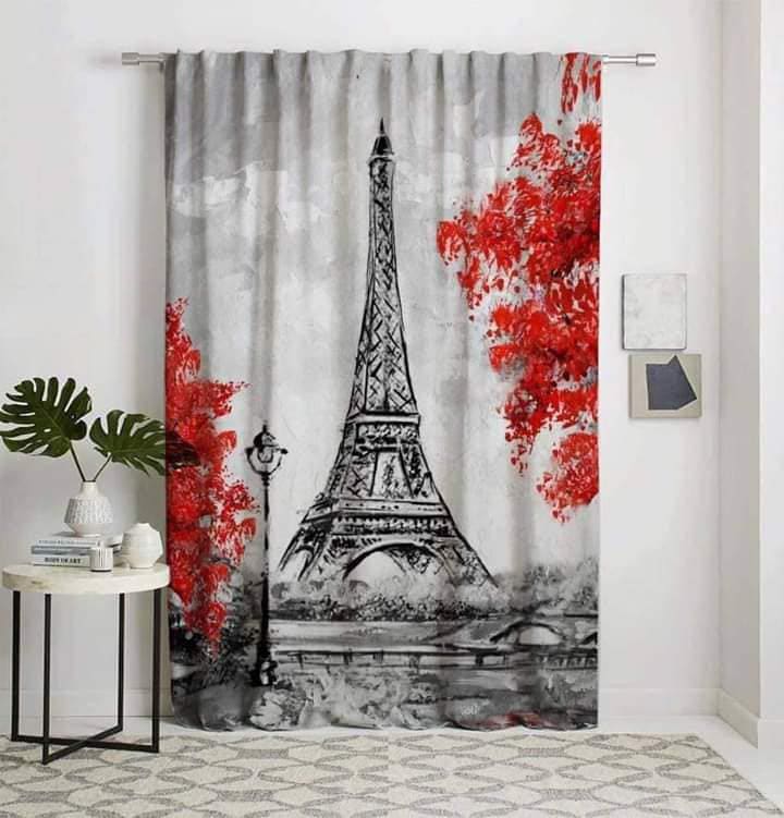 Velvet Curtain, 145×270 cm - Multicolor