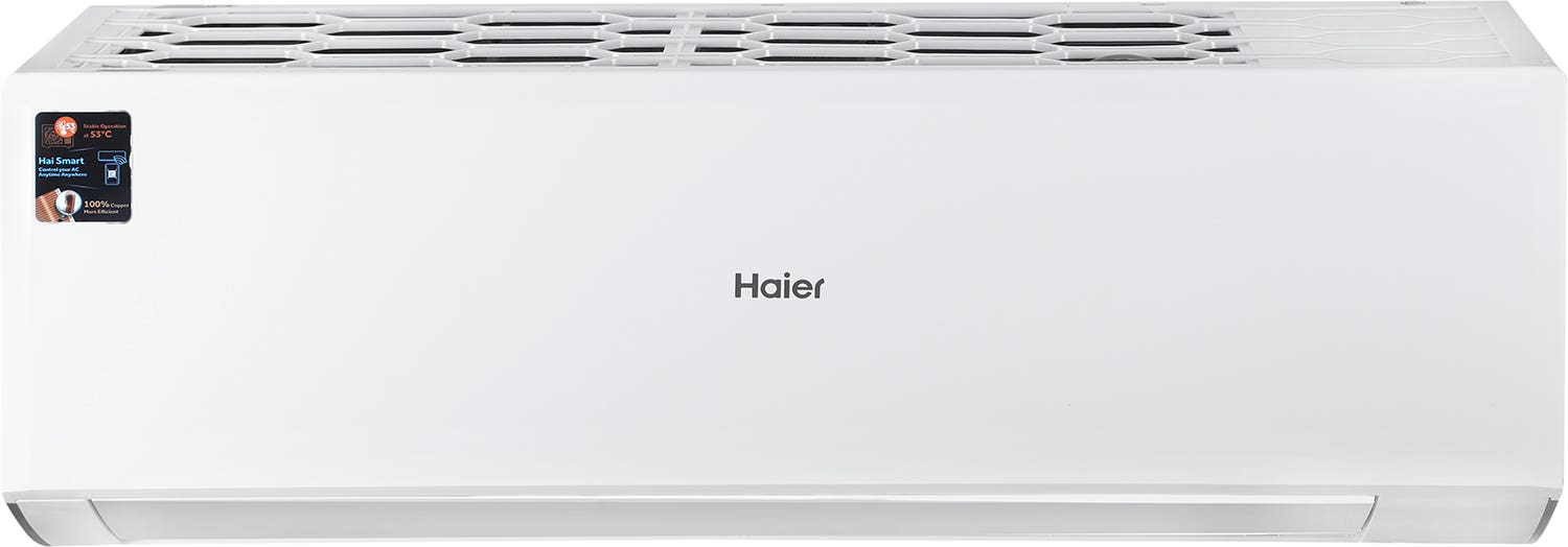 Haier HSU-12KCROC-R32-IN Smart Cool Split Air Conditioner, 1.5 HP, Cold only, Wi-Fi - White