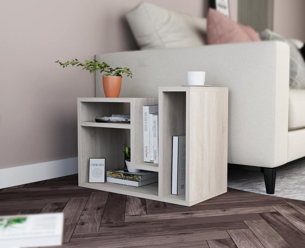 MDF Wood SideTable, 60x30x45 cm - Beige