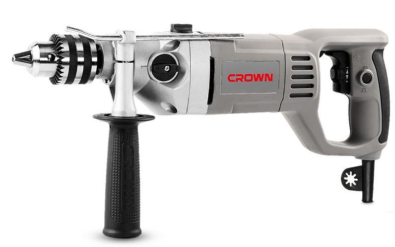 Crown CT10032 Impact Drill, 1050 Watt, 900 Rpm - Multicolors