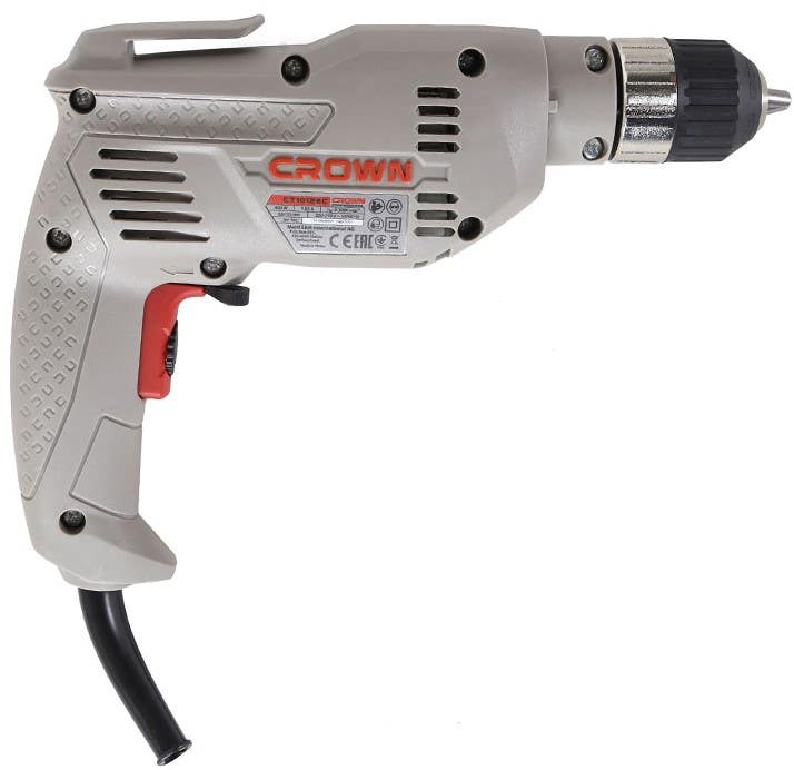 Crown CT10126 Drill, 400 Watt, 10mm - Multicolor