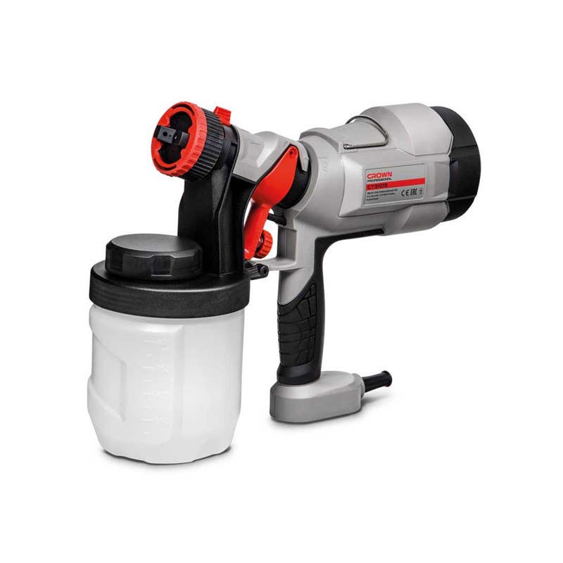CROWN CT31013 Paint Spray Gun, 400 Watt, 900ml - Multicolor