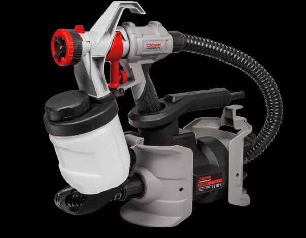 Crown CT31014 Air Spray Gun with Separate Motor, 600W - Grey Black