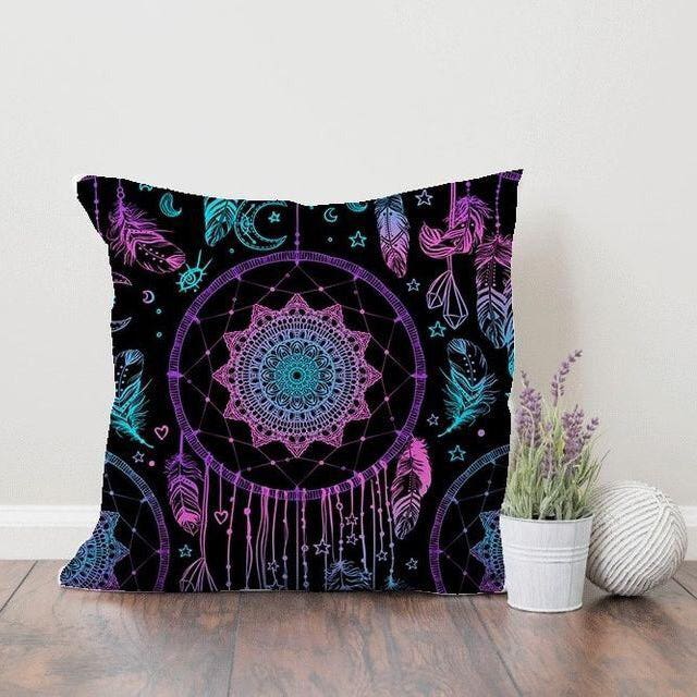 Velvet Cushion, 60×60 cm - Multicolor