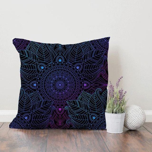 Velvet Cushion, 60×60 cm - Multicolor