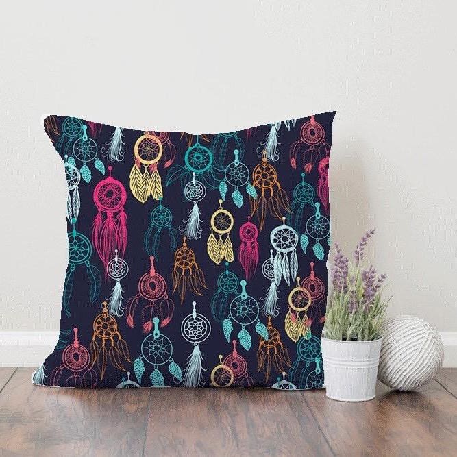 Velvet Cushion, 60×60 cm - Multicolor