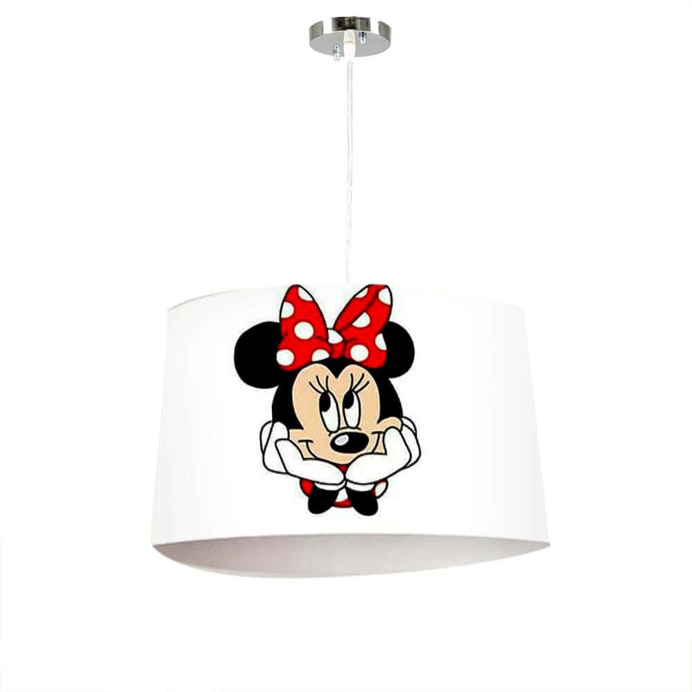 Steel Modern Chandelier, with Electro Static Paint, 1 Bulb - Multicolor