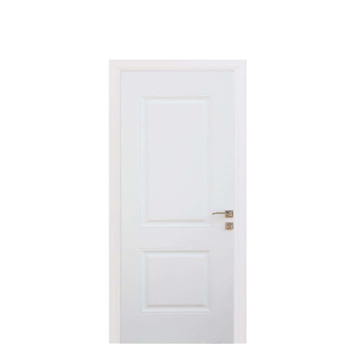 Pine Wood Room Door, 215 X 90 Cm - White
