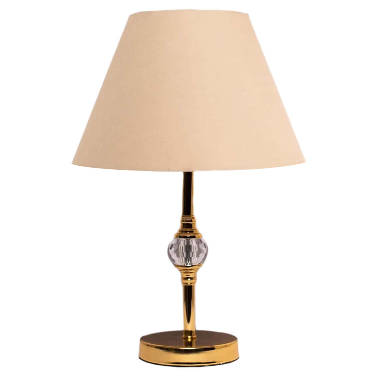 Steel Modern Lampshade, with Electro Static Paint, 1 Bulb - Gold Beige