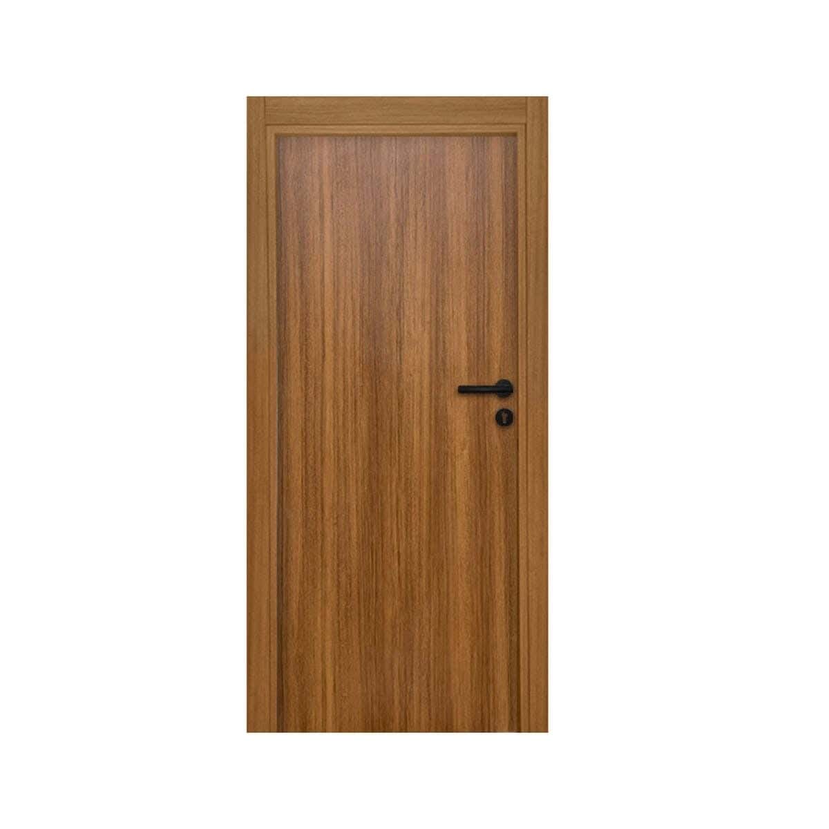 Pine Wood Room Door, 220X90 Cm - Brown