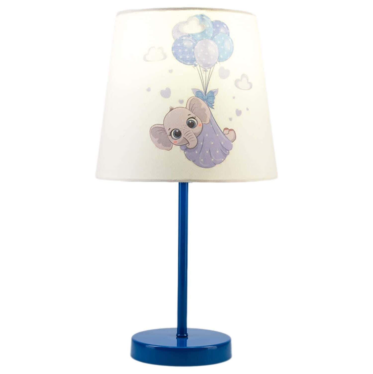 Steel Modern Lampshade, with Electro Static Paint, 1 Bulb - Blue White
