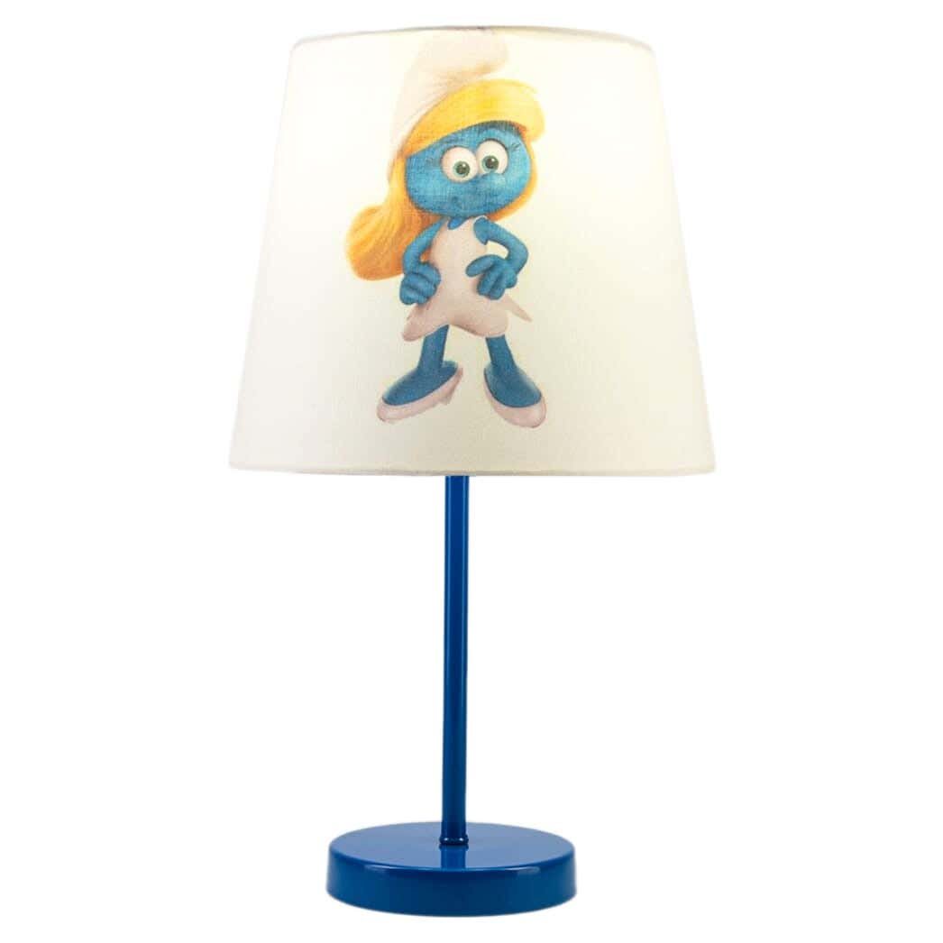 Steel Modern Lampshade, with Electro Static Paint, 1 Bulb - Blue White