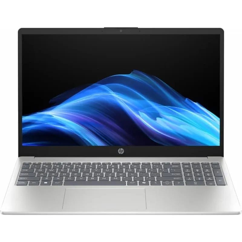 Hp 15-fd1062ne Laptop, Intel Core Ultra 7-155H Processor, 15.6 Inch FHD Display, 512 GB SSD, 8 GB RAM DDR5, Intel ARC Graphics, DOS, Natural Silver - D41P1EA