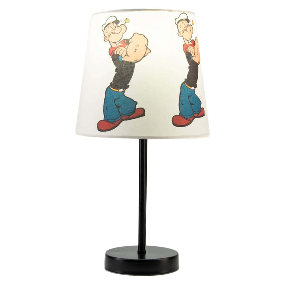 Steel Modern Lampshade, with Electro Static Paint, 1 Bulb - Black White