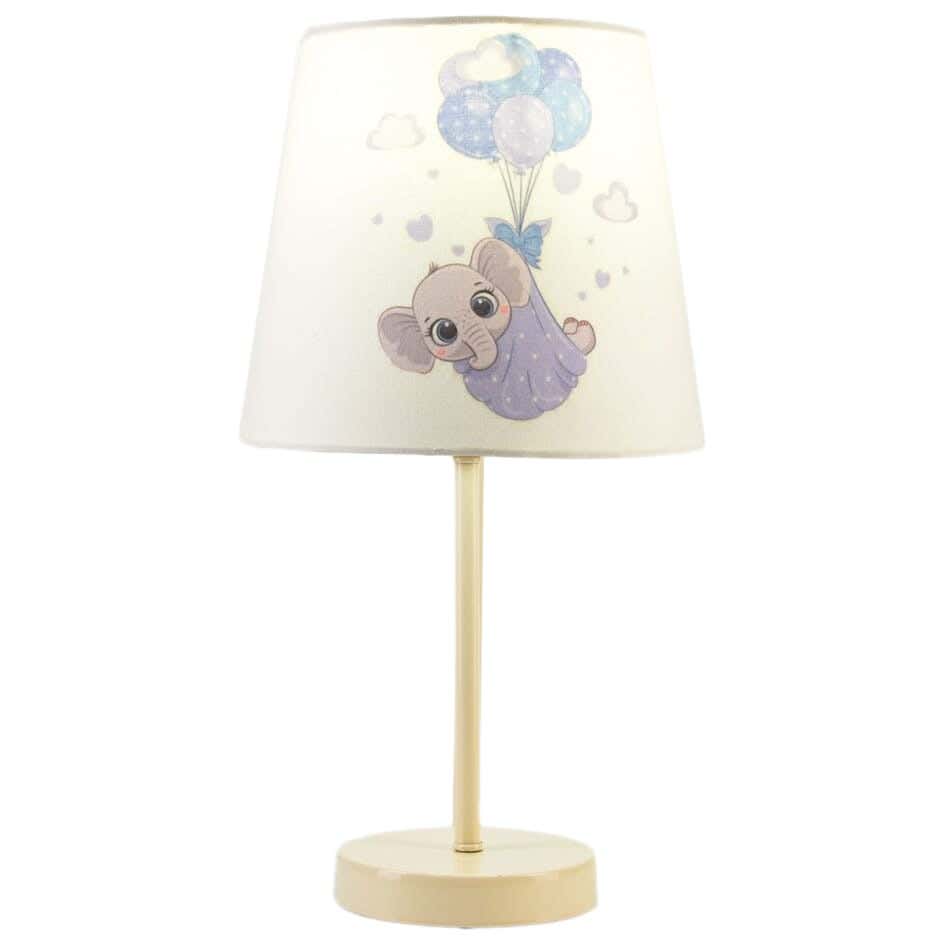 Steel Modern Lampshade, with Electro Static Paint, 1 Bulb - Beige White