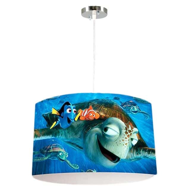 Steel Modern Chandelier, with Electro Static Paint, 3 Bulbs - Multicolor