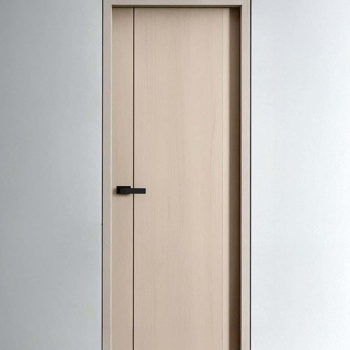 Pine Wood Room Door, 215 X 90 Cm - Light Beige