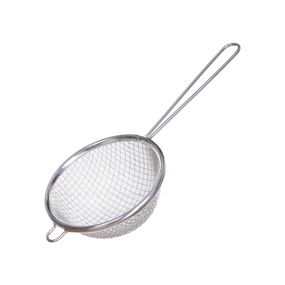 Rocky Stainless Steel Strainer, Size 10 - Silver