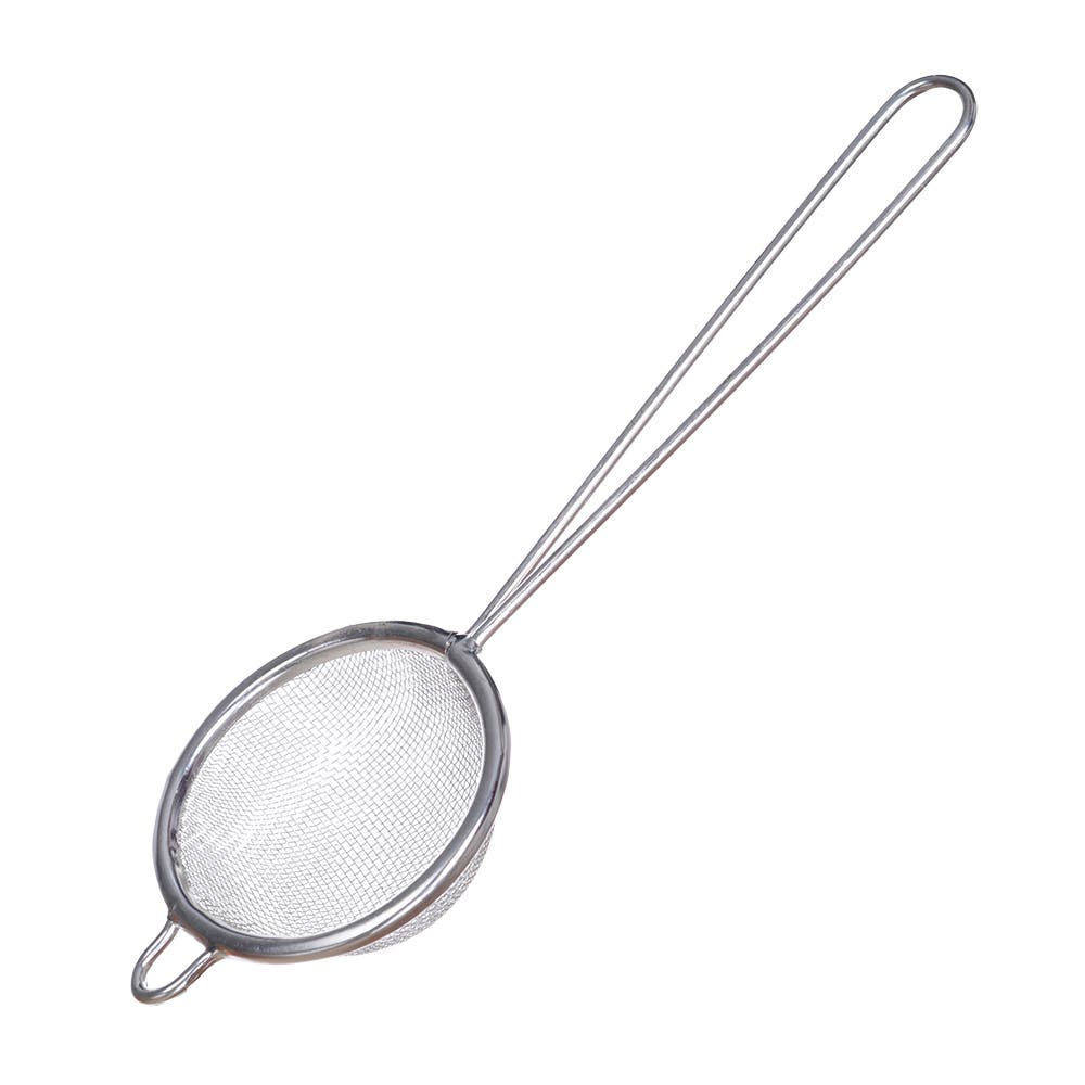 Rocky Stainless Steel Strainer, Size 6 - Silver