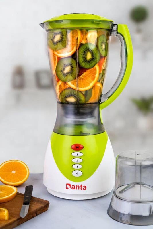 Danta Blender, 1.5L, Plastic, 500W, DA21- BLP500 - White/Green