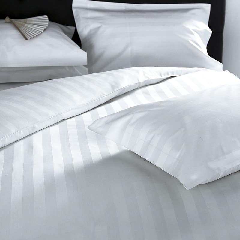 Bed N Home Cotton Duvet Cover Set, 240×260 cm - White