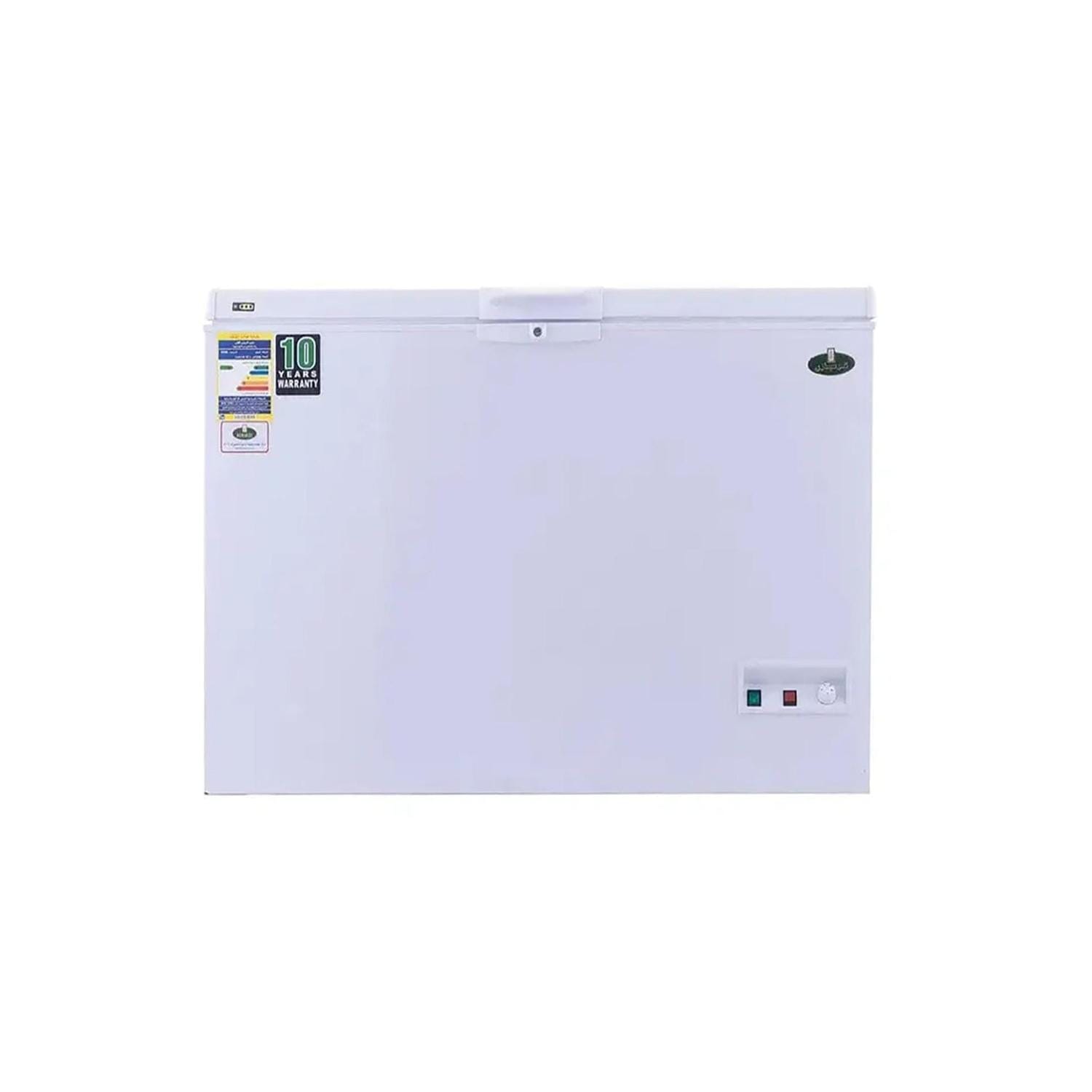 Kiriazi E336 Chest Defrost Freezer, 336 Liter - White