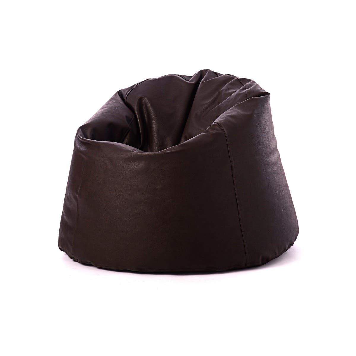 Penguin Leather Bean Bag, 109×60 cm - Brown