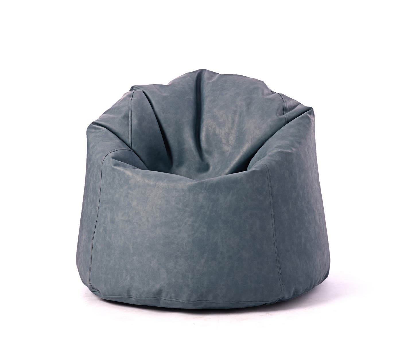 Penguin Leather Bean Bag, 109×60 cm - Grey