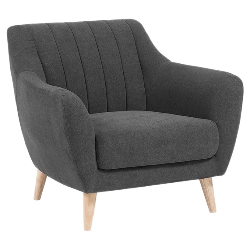 Red Beech Wood Chair, 80×50×80 cm - Dark Grey