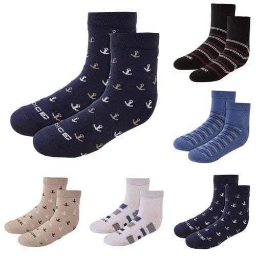 Dice Men's 6-Piece Cotton Sock Set - Multicolor