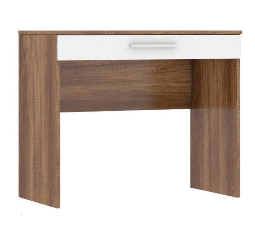 MDF Wood Desk, 75x80x50 cm - Brown White
