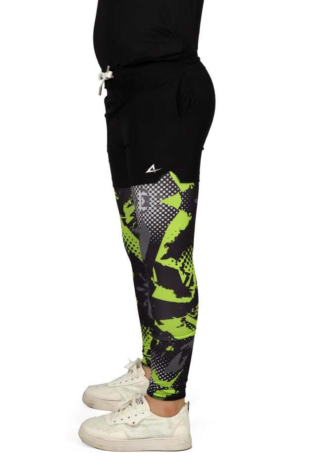 Anja Polyester Seamless Leggings, For Boys - Black