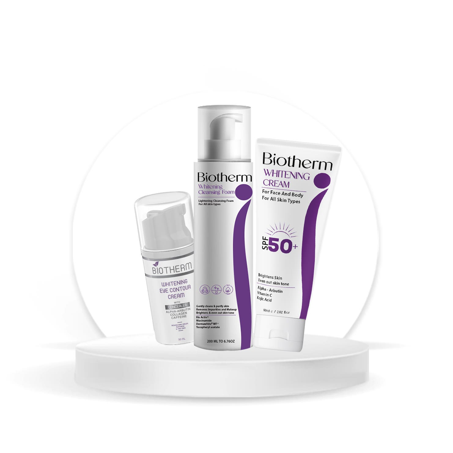 Biotherm Skin Lightening Kit, 290ml - White