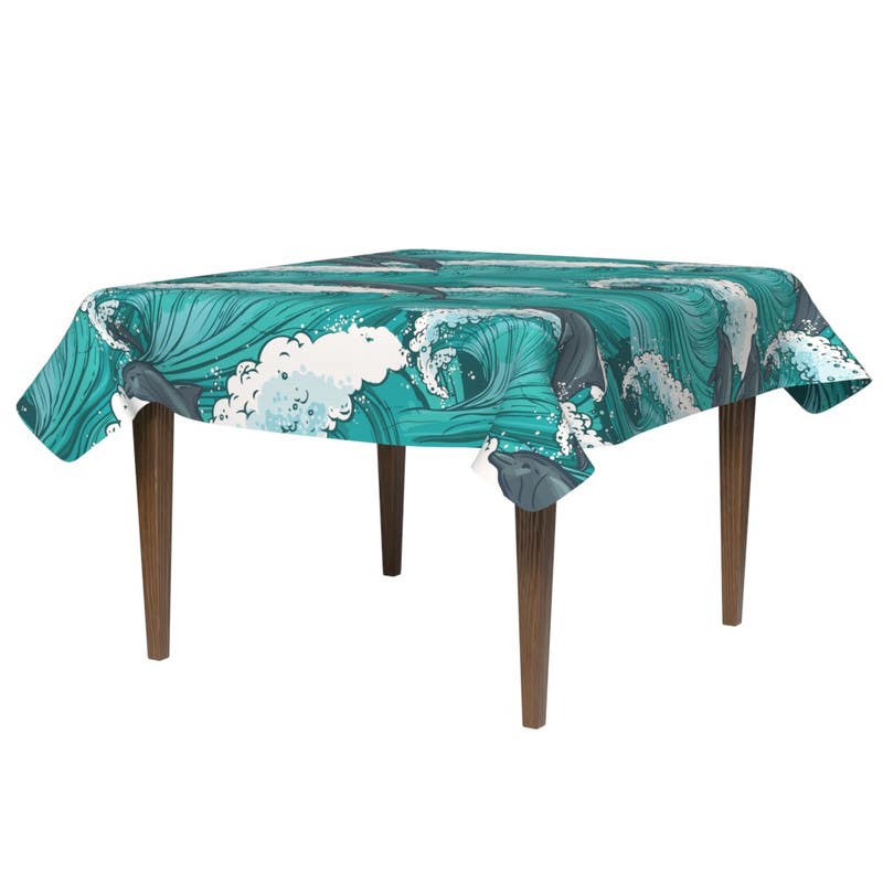 Polyester Tablecloth, 140×140 cm - Multicolor
