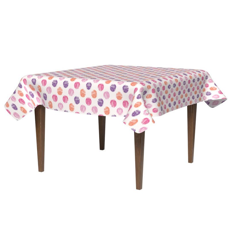 Polyester Tablecloth, 140×140 cm - Multicolor