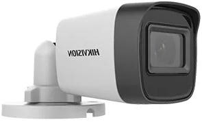 Hikvision DS-2CE16H0T-ITPF Fixed Mini Bullet Camera, 5MP- White Black