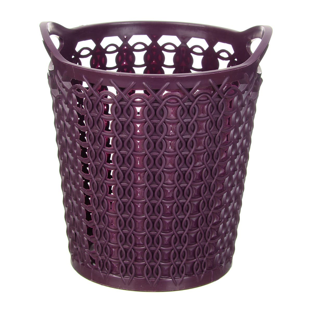 El Helal & Star Round Clothespins Basket, 12×10 cm - Purple