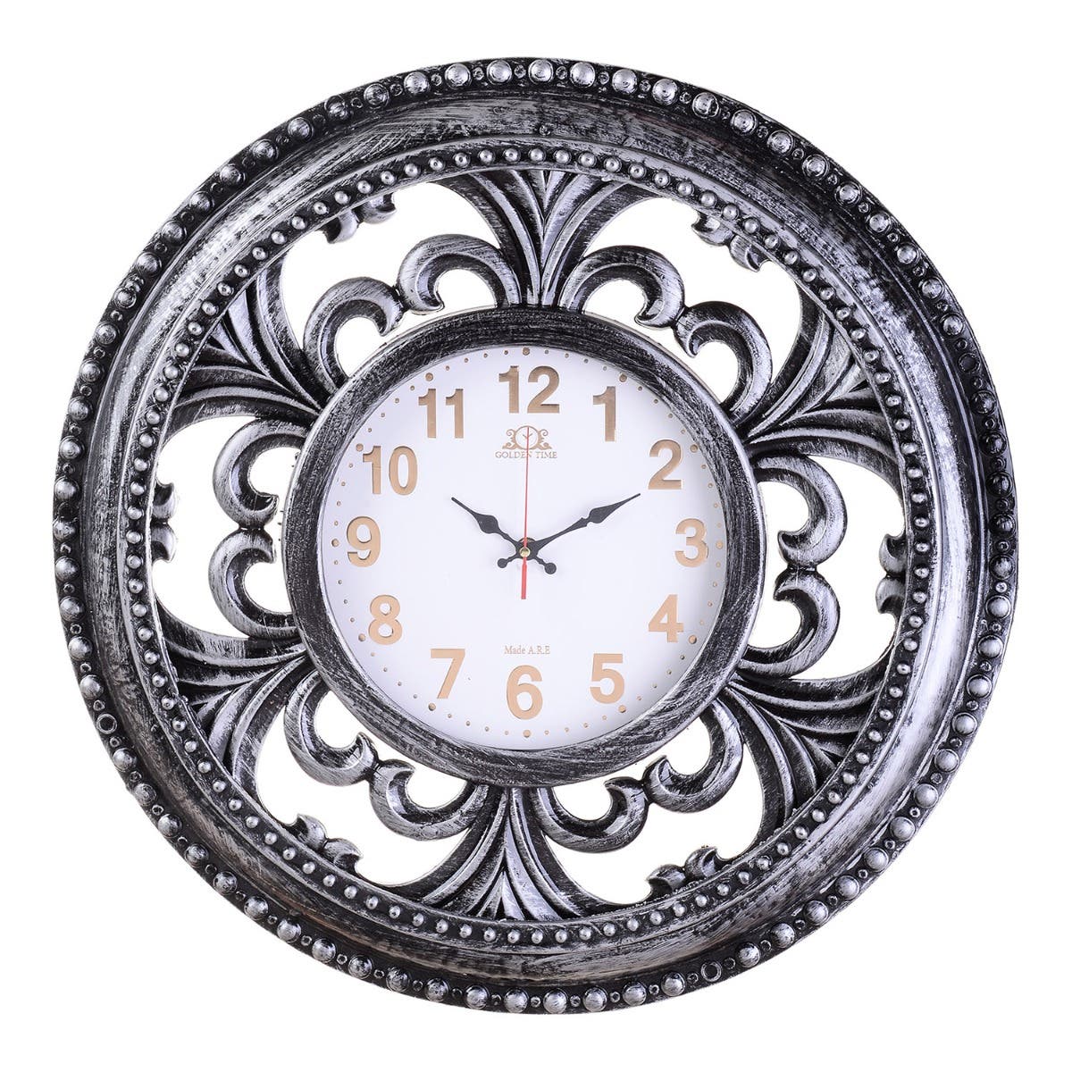 Golden Time Wall Clock, 20×60 cm - Grey