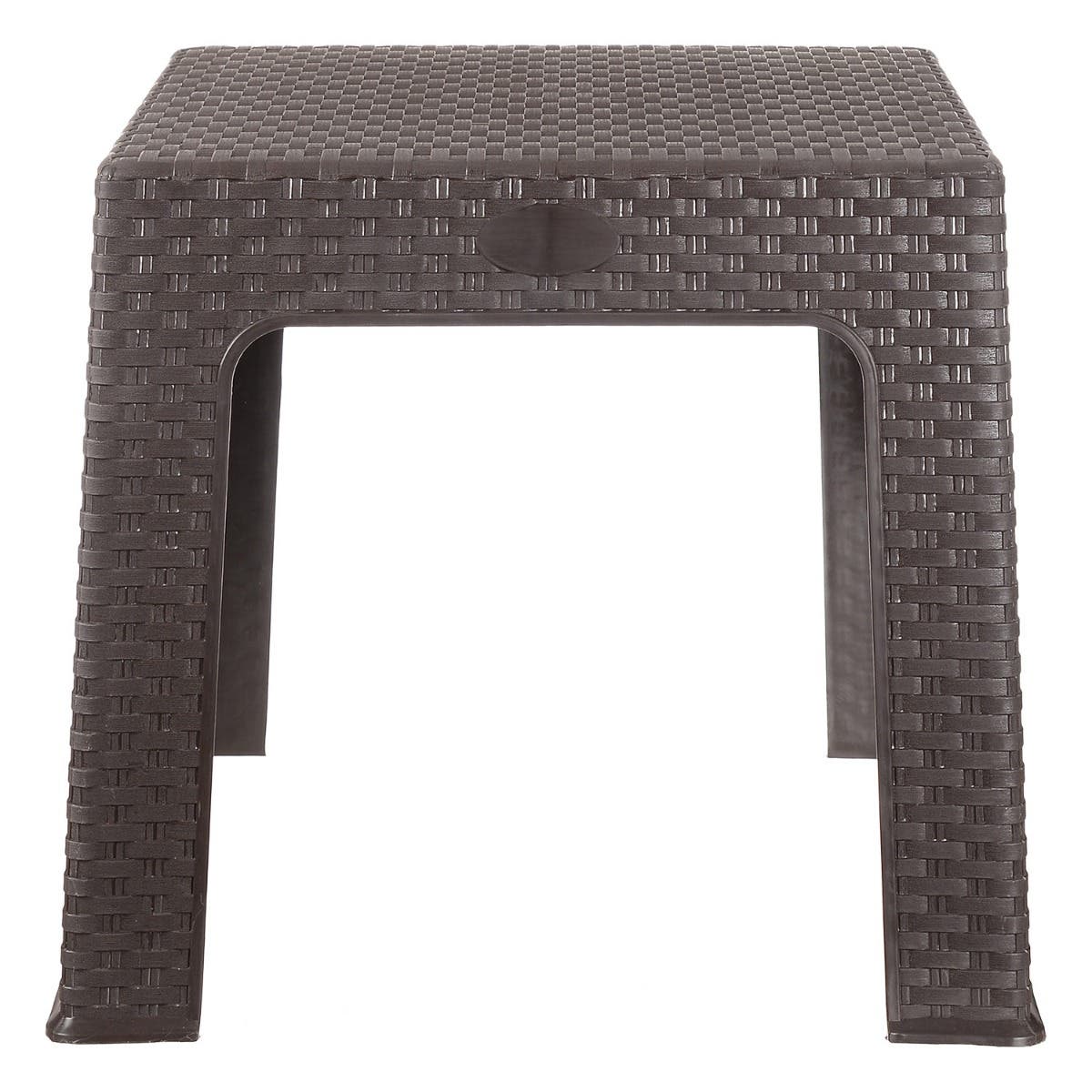 Al Wataneya Plastic Table, 43×43 cm - Brown