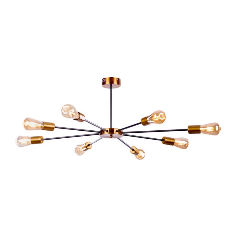 Aluminium Modern Chandelier, 60×20×20 cm - Black Gold