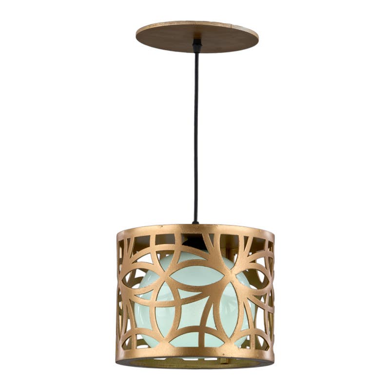 Wood Modern Chandelier, 25×20×102 Cm,1 Lamp - Champagne