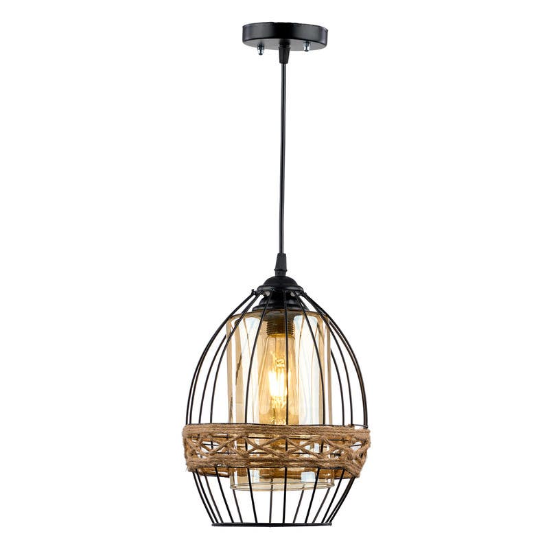 Aluminium Modern Chandelier, 100×35×20 cm - Black