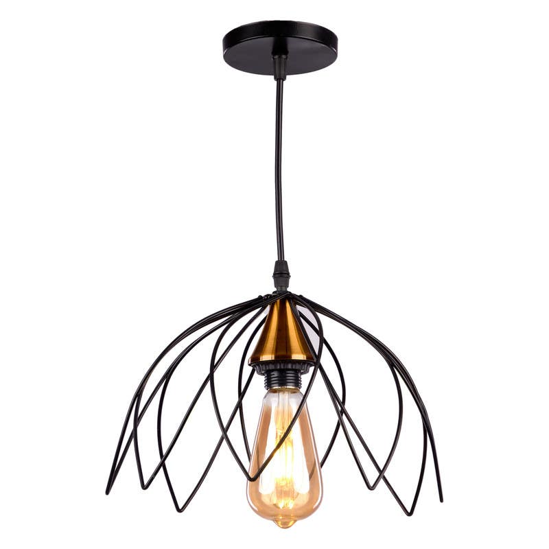 Aluminium Modern Chandelier, 100×20×30 cm - Black