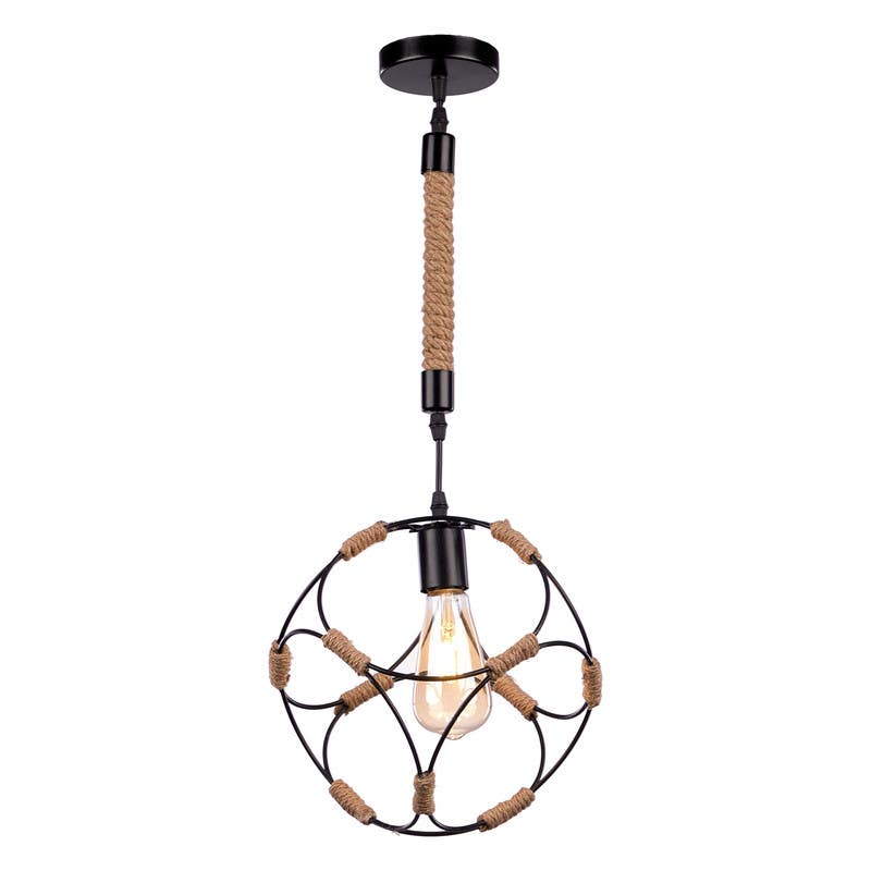 Aluminium Modern Chandelier, 100×20×20 cm - Black