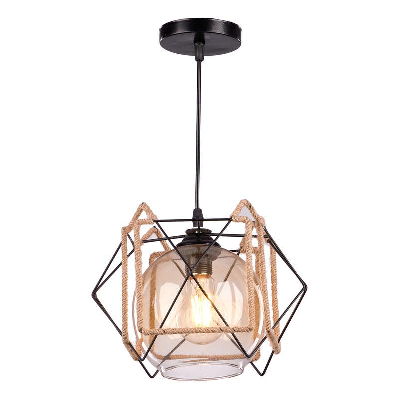 Aluminium Modern Chandelier, 100×20×20 cm - Black